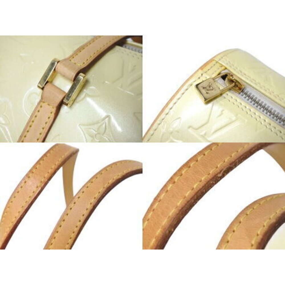 Louis Vuitton Bedford Handbag Monogram Vernis Patent Cylindrical Yellow - Picture 5 of 8